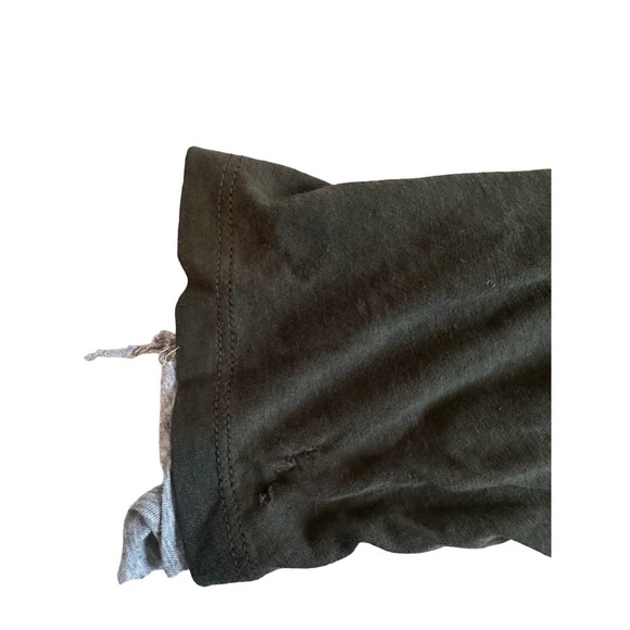 Men XL Vince Double Layer Baseball Crew Long Slv Shirt Top Pima Cotton Gray - Picture 4 of 6